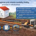 Prijungimas prie miesto nuotekų tinklų: procesas ir reikalavimai